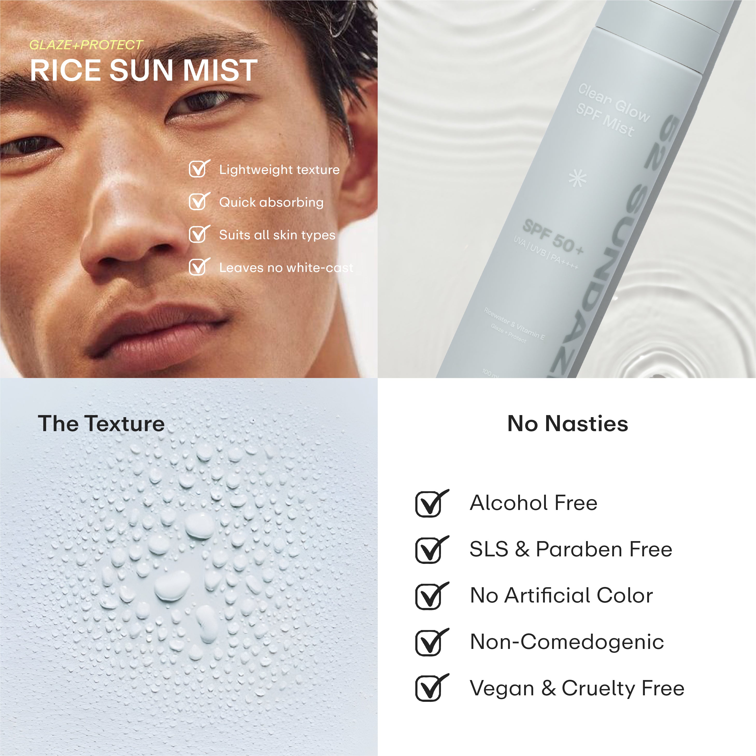 SPF 50 Rice Water Sun Mist - 52 Sundaze